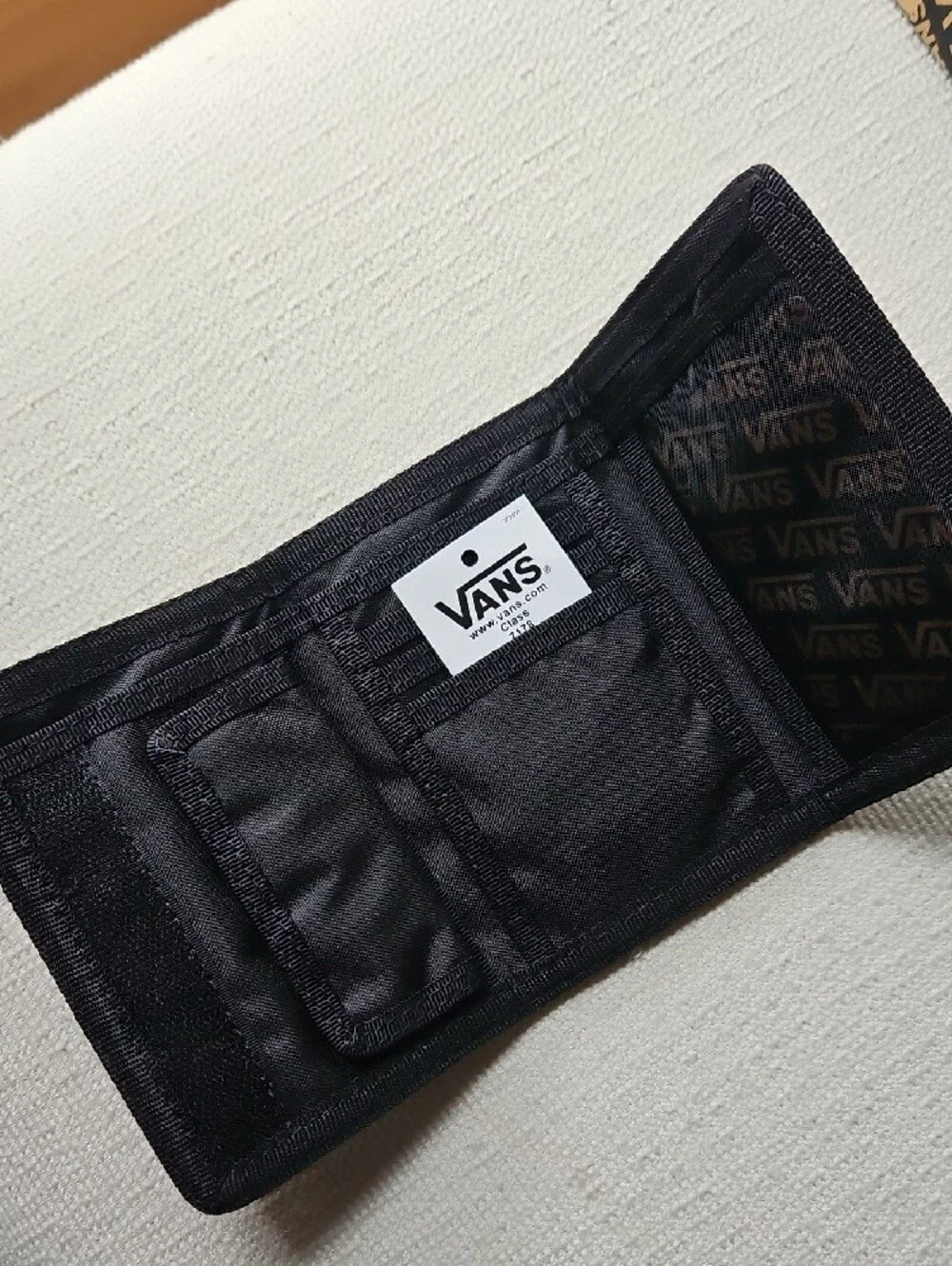 VANS BLACK CHECKERBOARD WALLET